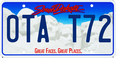 SD license plate 0TAT72