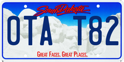 SD license plate 0TAT82