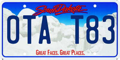 SD license plate 0TAT83