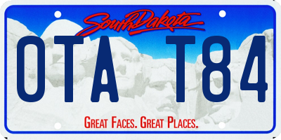 SD license plate 0TAT84