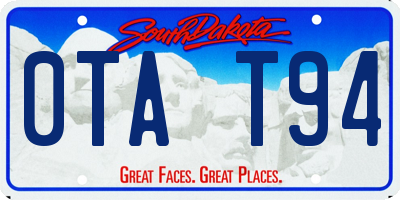 SD license plate 0TAT94