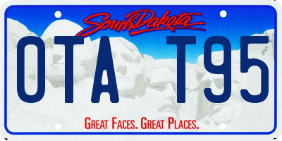 SD license plate 0TAT95