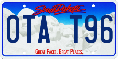 SD license plate 0TAT96
