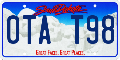 SD license plate 0TAT98