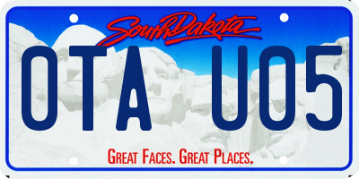 SD license plate 0TAU05