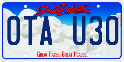 SD license plate 0TAU30