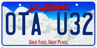 SD license plate 0TAU32