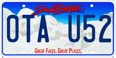 SD license plate 0TAU52