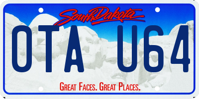 SD license plate 0TAU64