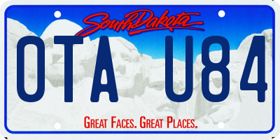 SD license plate 0TAU84