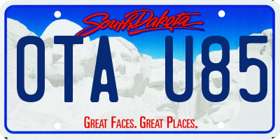 SD license plate 0TAU85