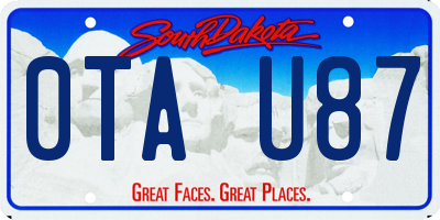 SD license plate 0TAU87