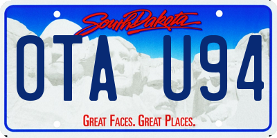 SD license plate 0TAU94