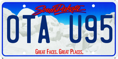 SD license plate 0TAU95