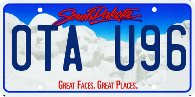 SD license plate 0TAU96