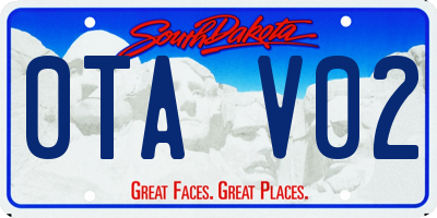 SD license plate 0TAV02