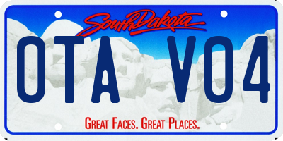 SD license plate 0TAV04
