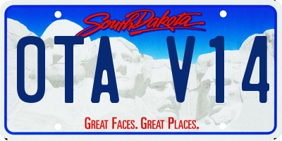 SD license plate 0TAV14
