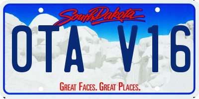 SD license plate 0TAV16