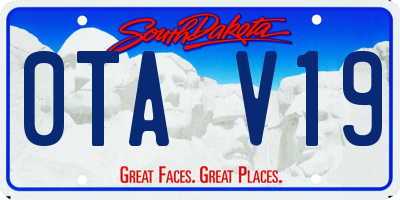 SD license plate 0TAV19
