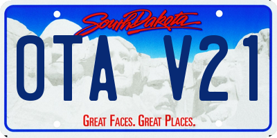SD license plate 0TAV21