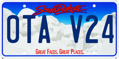 SD license plate 0TAV24