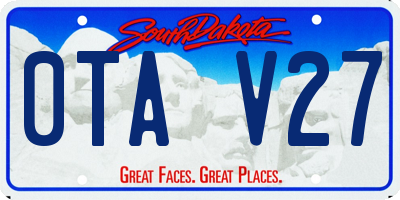 SD license plate 0TAV27