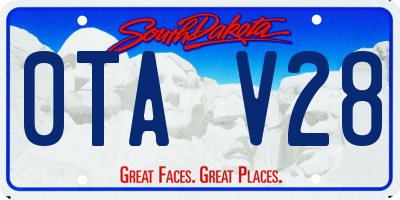 SD license plate 0TAV28