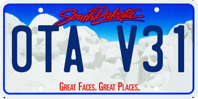 SD license plate 0TAV31