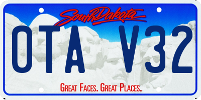 SD license plate 0TAV32