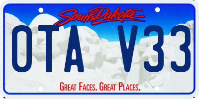 SD license plate 0TAV33