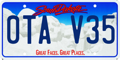SD license plate 0TAV35