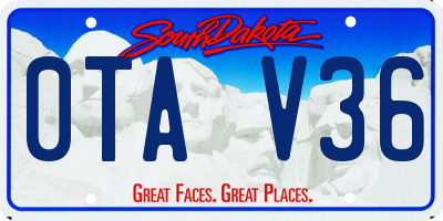 SD license plate 0TAV36