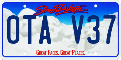 SD license plate 0TAV37