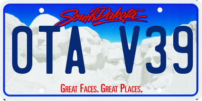 SD license plate 0TAV39