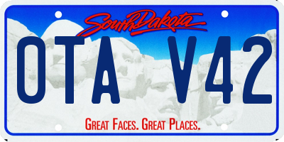 SD license plate 0TAV42