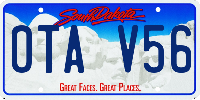 SD license plate 0TAV56