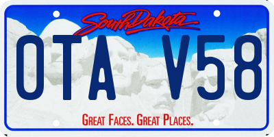 SD license plate 0TAV58