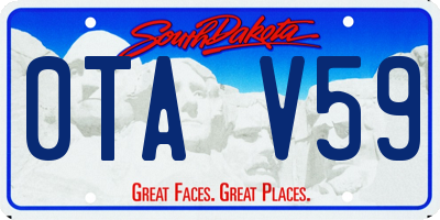 SD license plate 0TAV59