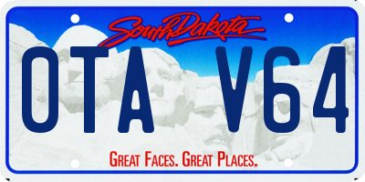 SD license plate 0TAV64