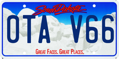 SD license plate 0TAV66