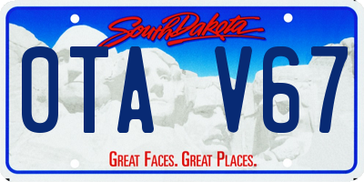 SD license plate 0TAV67