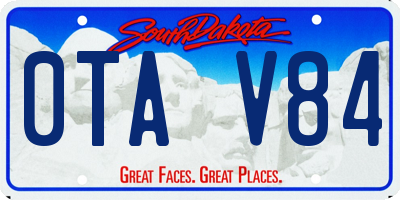 SD license plate 0TAV84