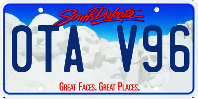 SD license plate 0TAV96