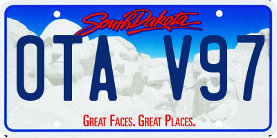 SD license plate 0TAV97