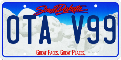 SD license plate 0TAV99