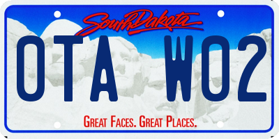 SD license plate 0TAW02