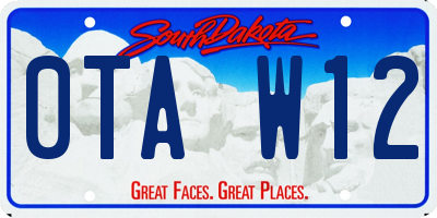 SD license plate 0TAW12