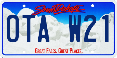 SD license plate 0TAW21