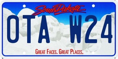 SD license plate 0TAW24